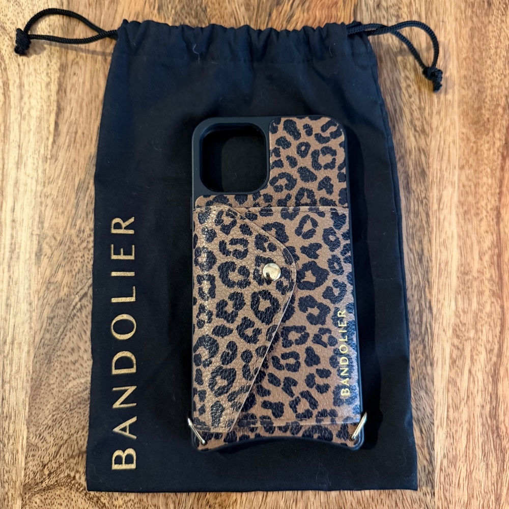Bandolier Donna Crossbody Phone Case Leopard/Gold iPhone 11 Pro